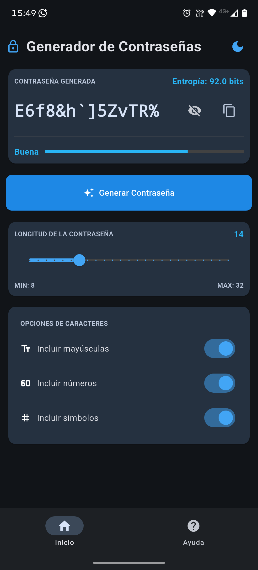 Generador de Contraseñas